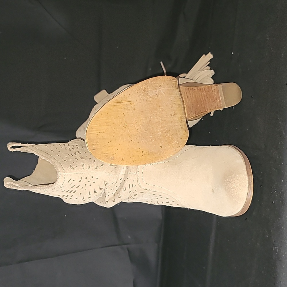 Naughty Monkey Love Lace Boots in Camel Size 9 - Picture 6 of 10